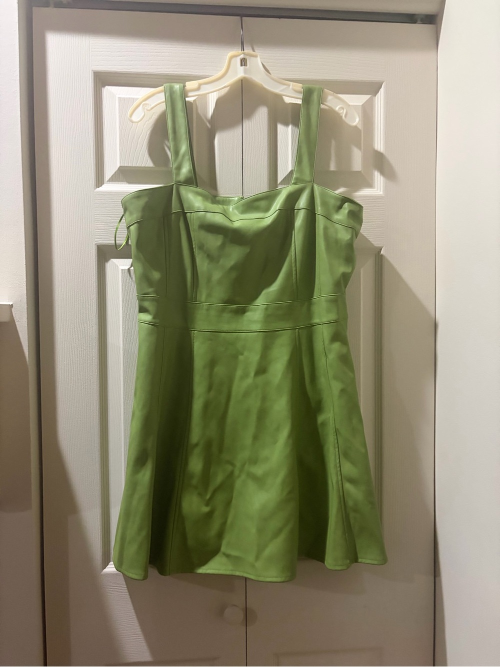Avec Les Filles Lime Green Mini Dress